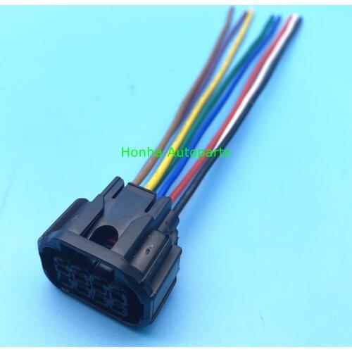 Free shipping 2/5/10/20/50/100pcs 8 pin connector automotive Plug socket wire cable connector 6181-6850 wire harness