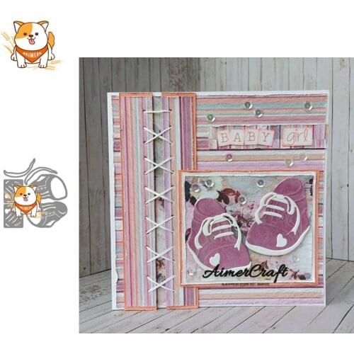 Baby Childrens Shoes Metal Cutting Dies Scrapbooking Stencil For DIY Paper Card Decorative Embossing Die Cut Craft Die New 2019