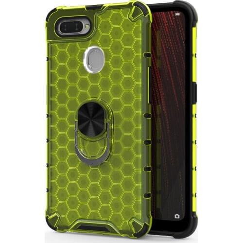 For OPPO A12 A 12 12A Back Cover Metal Ring TPU Bumper Shockproof Case for OPPO A12 Case OPPO A7 A5S AX7 Back Panel Funda Coque