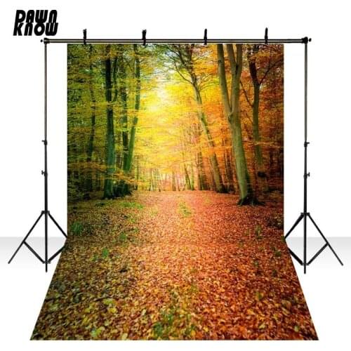 DAWNKNOW Forest Fallen Leaves Background Fotografia Photography Backdrop Photo Shoot Wedding Photocall Studio Props GY183