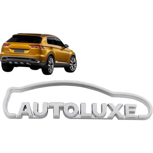 Chrome Car model AUTOLUXE for luxury Edition BUMPER Trunk Emblem Badge Sticker
