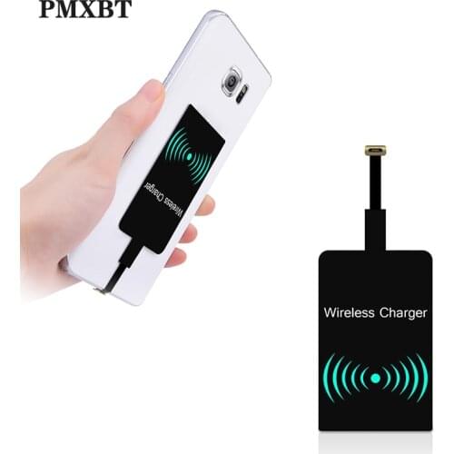Qi wireless charger receiver Induction Adapter For iphone 6 7 Android/Micro/Type C Phone Wireless Charging Pad Coil Connector