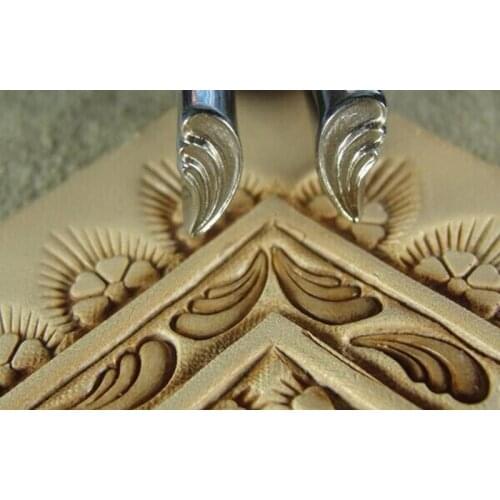 Alloy material Fish skin pattern design Hand-work unique design carving punches stamp craft leather working tools