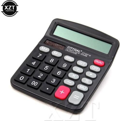 Portable 12 Digit Large Screen Display Calculator Financial Accounting Clear inventory Office Home Student Stationery Supplies