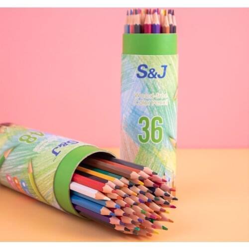 Painting Pencil 36/48 Colors Professional Painting Wood Colored Pencils Drawing For School Office Pencils Sketch Art Supplies