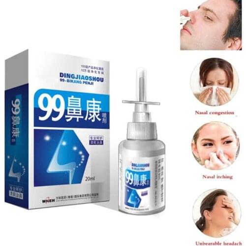 20g Chinese Traditional Medical Herb Spray Nasal Spray Rhinitis Treatment Nose Care Chronic Rhinitis Sinusitis Spray