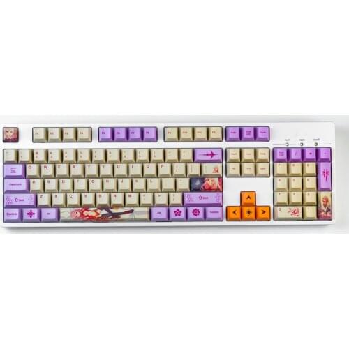 Anime Guilty Crown Design Keycaps For Cherry Mx Kailh Box Gateron TTC Switch Mechanical Keyboard Cherry Profile PBT Key Cap