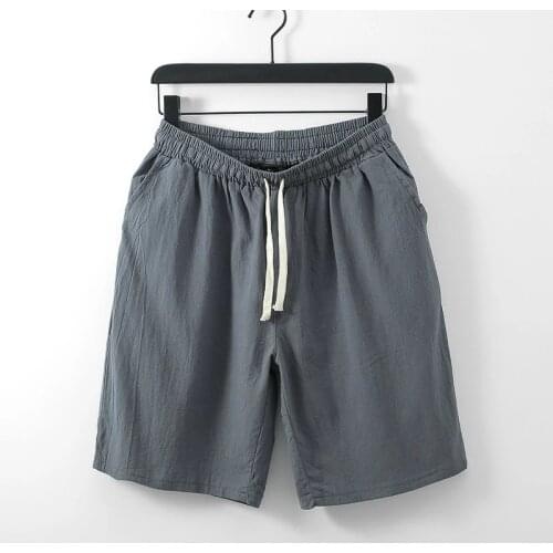 Plus size 10XL 150kg summer men shorts Chinese style linen cotton vintage casual short loose Stretch elasticity shorts