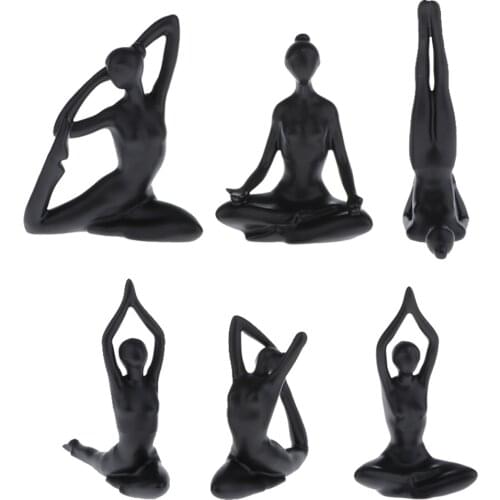 Tabletop Ceramic Dressing Table Yoga Girl Decoration Ornament Accessories Jewelry Modern Simple Creative Home Ornament