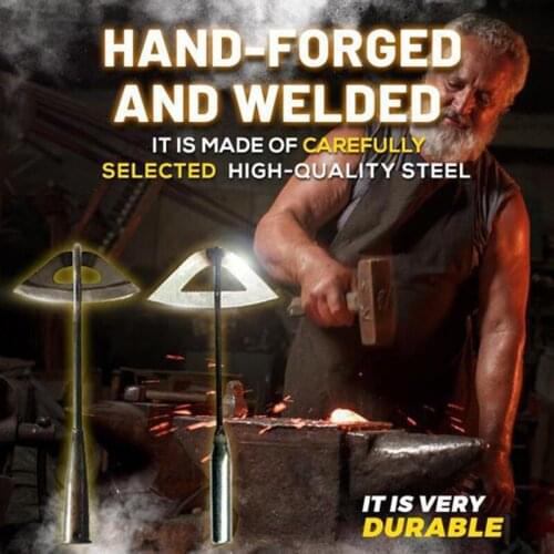 New All-Steel Hardened Hollow Hoe Multifunctional Weeding Shovel Practical Durable Garden Hand Tools TS2