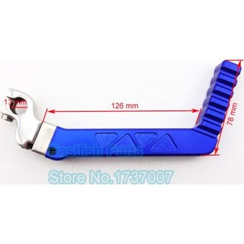 Blue CNC Kick Start Starter Lever For CRF50 XR50 Pit Dirt Bike 50cc 70cc 90cc 110cc 125cc KLX TTR Pit Dirt Bike