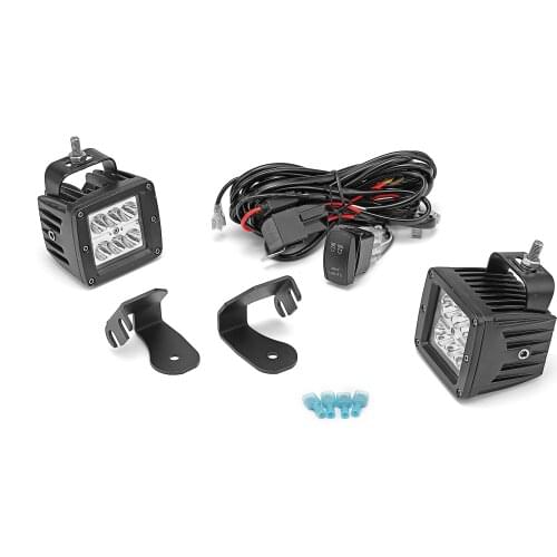 Led Light Bar 24w Fog Lights Pod Upgrade Bracket Kits Car Light For Can Am Maverick Trail Sport 2018-2020 Auto Accessories