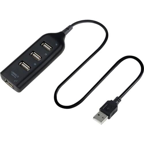 Universal Mini USB Hub Adapter 4-Port high speed USB 2.0 For PC Laptop Notebook Receiver Computer Peripherals Accessories