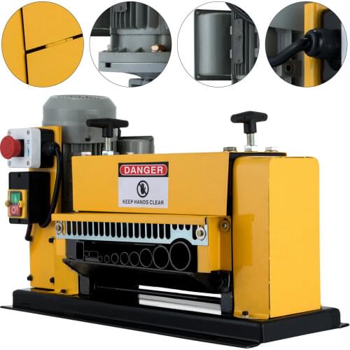Multi-hole Wire Stripper 0.37KW Electric Wire Stripper Machine 1.5mm ~ 38mm Cable Wire Stripping Machine