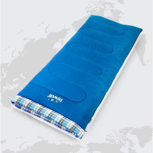 Hewolf High-Grade Brushed Fabric Widening Thickening Envelope Can Be Spliced Camping Sleeping Bag