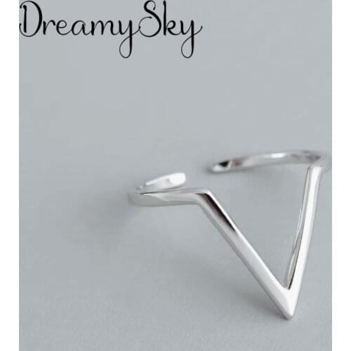 DreamySky Ethnic Style Silver Color Big Geometric Ring for Women Bridal Wedding Vintage Open Finger Rings Christmas Gifts