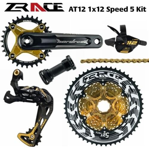 ZRACE x LTWOO AT12 12 Speed Crankset + Shifter + Rear Derailleur 12s + Alpha Cassette 52T / Chainring + Chain, EAGLE GX / M9100