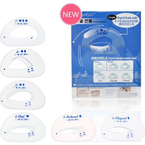 1set=6pcs Eyeshadow Stencil Makeup Tool
