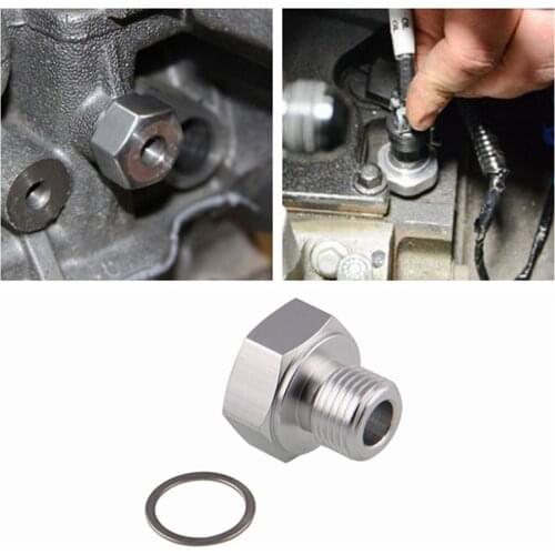 1pc Oil Pressure Sensor Adapter LS Engine Swap Male M12x1.5 Female 1/8 NPT 1 adapter and 1 sealing washer Car Accessories 20Jan8