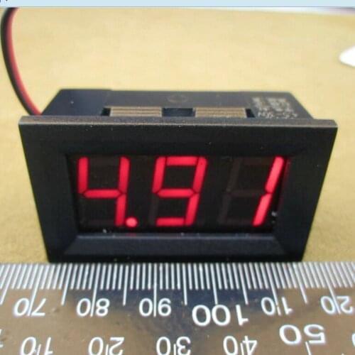 10pc 0.56inch LCD DC 4.5-30V Red Blue Green LED Panel Meter Digital Voltmeter with Two-wire Warehouse Free Shipping Dropshipping