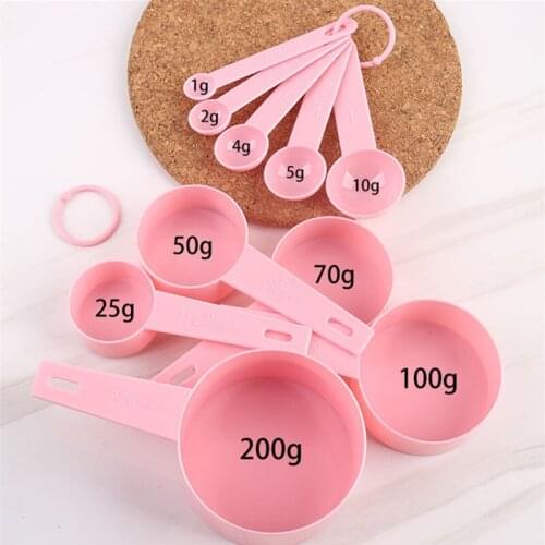 10Pc/Set Multi Purpose Baking Spoons Measuring Tool Portable Stackable Combination Cups Kitchen DIY Supplies Gadgets Accessories