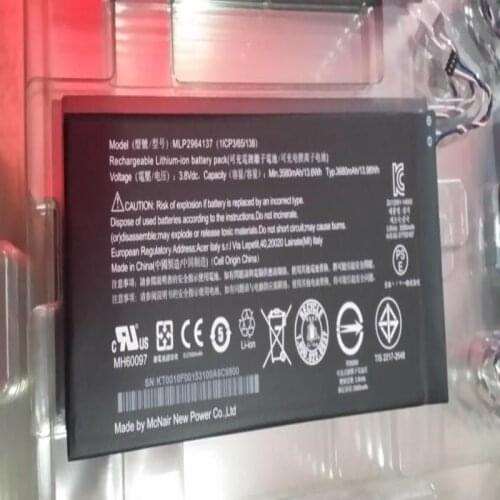 High Quality 3580mAh MLP2964137 battery for Acer lconia One 7 B1-730 B1-730HD A1402 3165142P phone with repairs tools