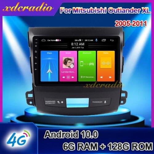 Xdcradio 9 Inch Android 10.0 Car Radio For Mitsubishi Outlander XL Citroen C-Crosser Automotivo Multimedia GPS Navigation 6+128G