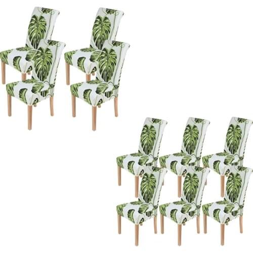 Chair Covers,Stretch Removable Washable Kitchen Chair Covers Protector for Dining Room,Hotel,Green