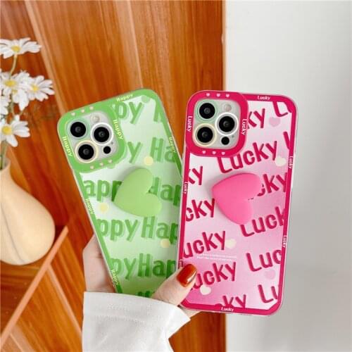 For iPhone 12 Pro Max Case Rotating love Phone Case For iPhone 12 11 Pro Max X XR XS Max 7 8 Plus Soft IMD Phone Cover