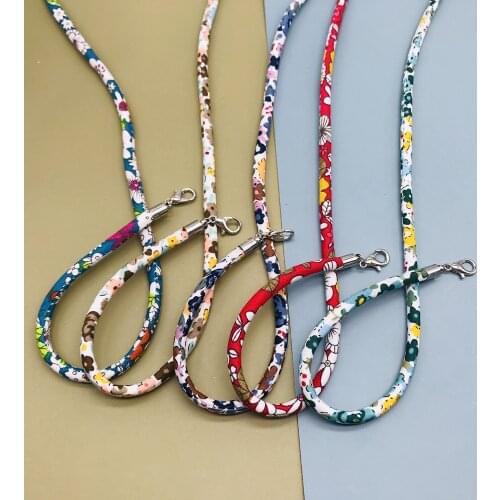 Colorful Flower Face Mask Lanyard Handy Convenient Holder Rope Anti-lost Anti-drop Mask Hanging Neck Rop Halter Ropes