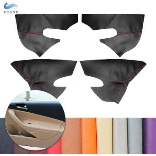 For VW Passat B6 2006 2007 2008 2009 2010 Car Interior Door Handle Panel Armrest Microfiber Leather Cover