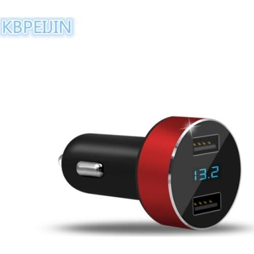 HO Car styling Smart Car Charger Digital Display Dual USB Phone Charger for Citroen c2 c4 c5 c4l c3 saxo xsara accessories