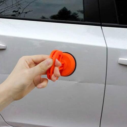 Car Dent Repair Tools Kit 1Pcs Red Dent Puller Removal Tool with 10Pcs Plastic Glue Tabs and 1Pcs Glass Lifter Car Suction Cup