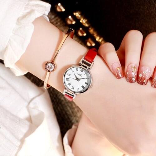 Classic Ancient Roman Numeral Watch Female Simple Atmosphere Retro Literary Temperament College Style Trend Multicolor Watch