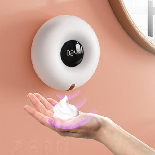 Circle Touchless Automatic Soap Dispenser Smart Foam Machine Infrared Sensor Foam Soap Dispenser Hand Sanitizer Washing Machine