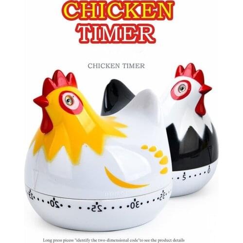 Chickens Shape Easy Operate Kitchen Timer Cooking Baking Kitchen Tools Home Decoration Study Timer Domestikos Para La Cosina
