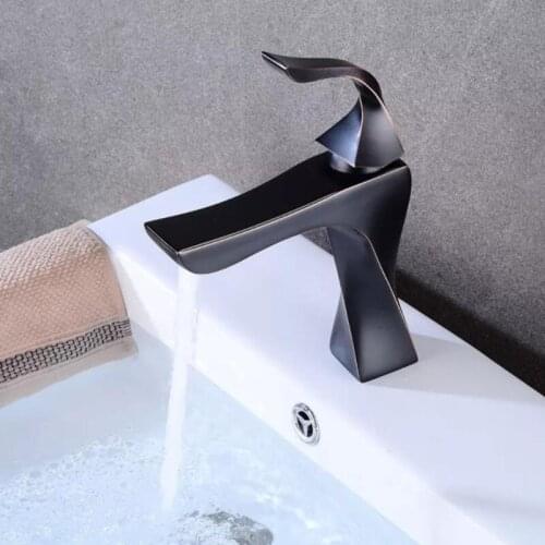 LASO All copper black antique faucet black antique basin faucet table basin cold water faucet