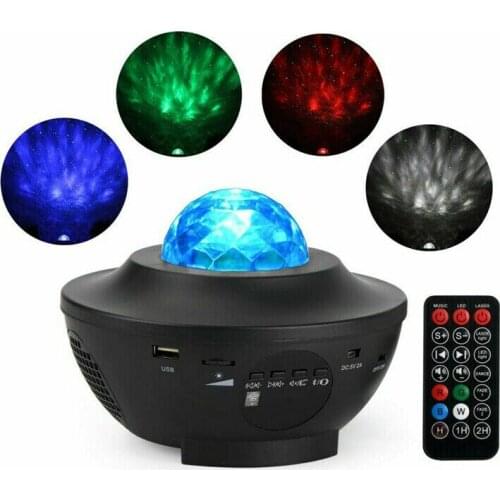 Mayitr Music Starry Water Wave LED Night Laser Light Flame Water Mark Laser Light USB Powered Star Projector Night Light