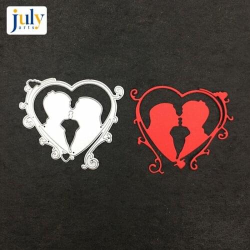 Julyarts Heart Carbon Steel Material Stamp And Die Sets Cutting Embossing Cutter Paper For Scrapbooking Cutting Decoration