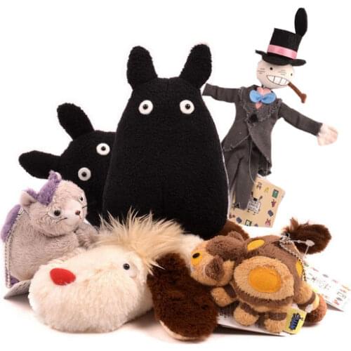 New Original Howl s moving castle kabu dog totoro bus dust Plush Doll Kids Toys Ghibli Gift Family Set