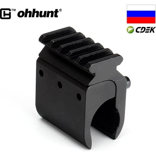 Ohhunt Hunting 20mm Picatinny Weaver Rail Adaptor Mount Rifle Barrel Converter for Tactical Riflescope Laser Sight Flashlight