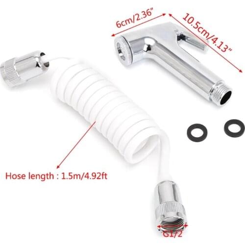 Handheld Shower Head Douche Toilet Bidet Spray Wash Jet Shattaf with Spring Hose B95A