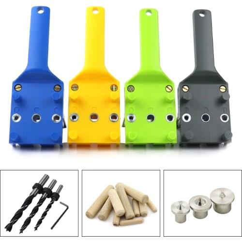 Woodworking Self-centering Doweling Jig 6/8/10mm Pocket Hole Jig Wood Dowel Joints Puncher Drill Guide For Carpentry Tools