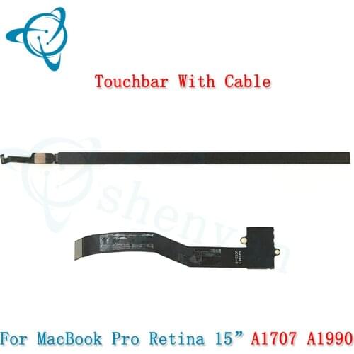 821-00480-A AMS983 JC02-0 A1707 A1990 Touch Bar for Macbook Pro Retina 15" Touchbar with Cable LCD Screen Bezel Panel 2016 2017