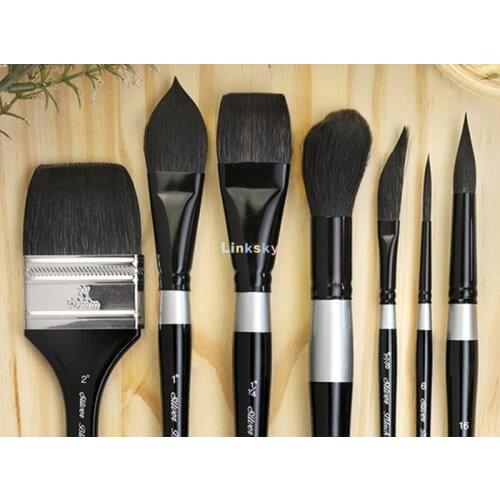 Silver Brush,Black Velvet,Series 3000S,Natural Squirrel Hair&Synthetic Blend,Short Handle,Each Black Velvet brush is soft enough