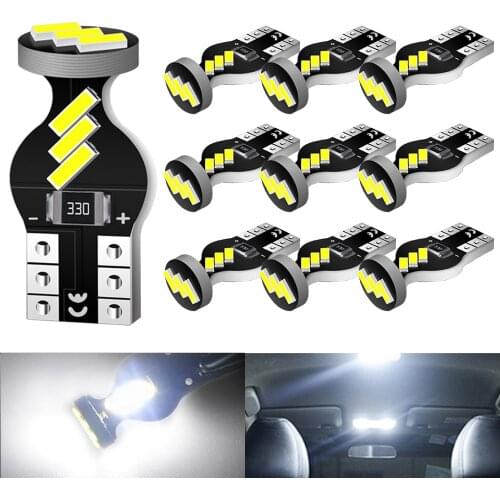 8X T10 Led Reading Lights Interior Lights W5W led Canbus bulbs for Suzuki Grand Vitara SX4 Jimny Lexus is250 is200 gs300 rx330