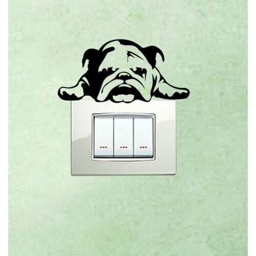 Vinyl Switch Sticker Bulldog Wall Decal Bedroom Living Room Decor 3SS0302