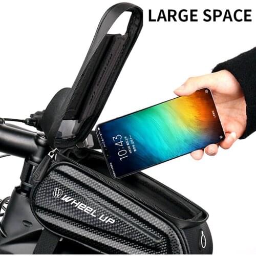 Bicycle Bag Waterproof Cycling Top Front Tube Frame Bag Large Capacity MTB Road Bicycle 7 Inch Bag Bike Accessories