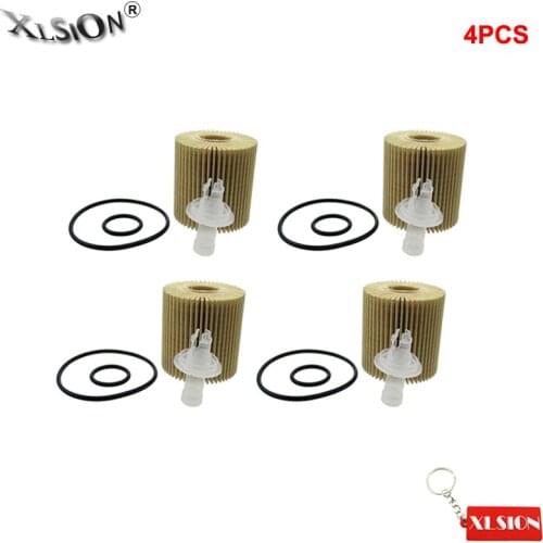 XLSION Aftermarket 4Pcs Oil Filters For Scion Avalon Camry Highlander Venza TOYOTA 04152-YZZA1 2007-2017 LEXUS RX350 RX450H