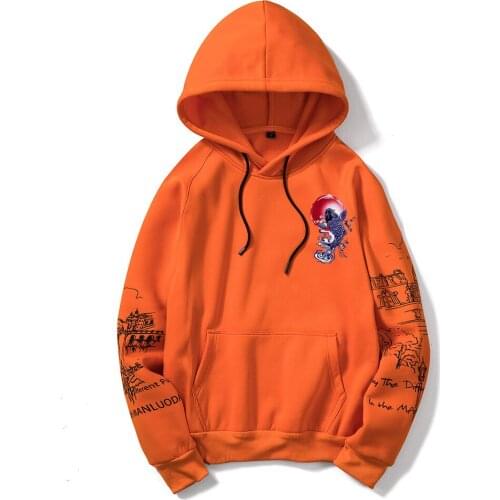 Japanese Style Koi Printed Fleece Pullover Hoodies Men/Women Casual Hooded Streetwear Sweatshirts Hip Hop Harajuku Male Tops